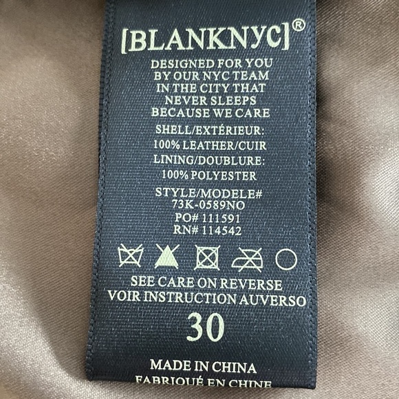 NEW Suede Mini Skirt BLANKNYC tan back zip lined Size 30
Ch - Picture 5 of 9